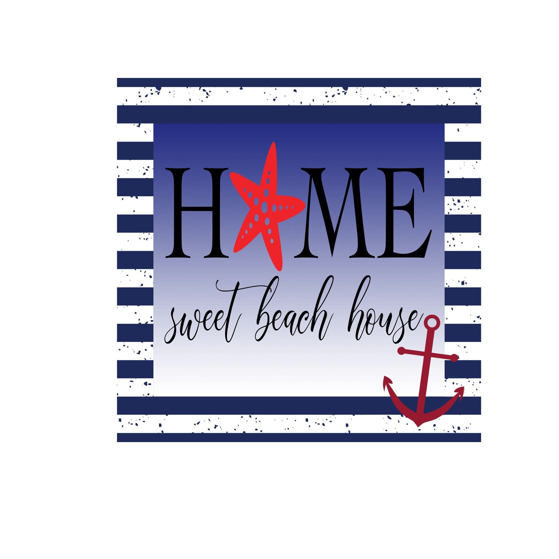 Home sweet beach house sign, wreath sign, wreath attachment, metal sign for wreaths, 10x10 sign