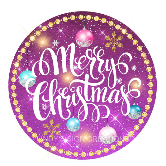 Merry Christmas wreath sign, metal wreath sign, wreath center, round wreath sign