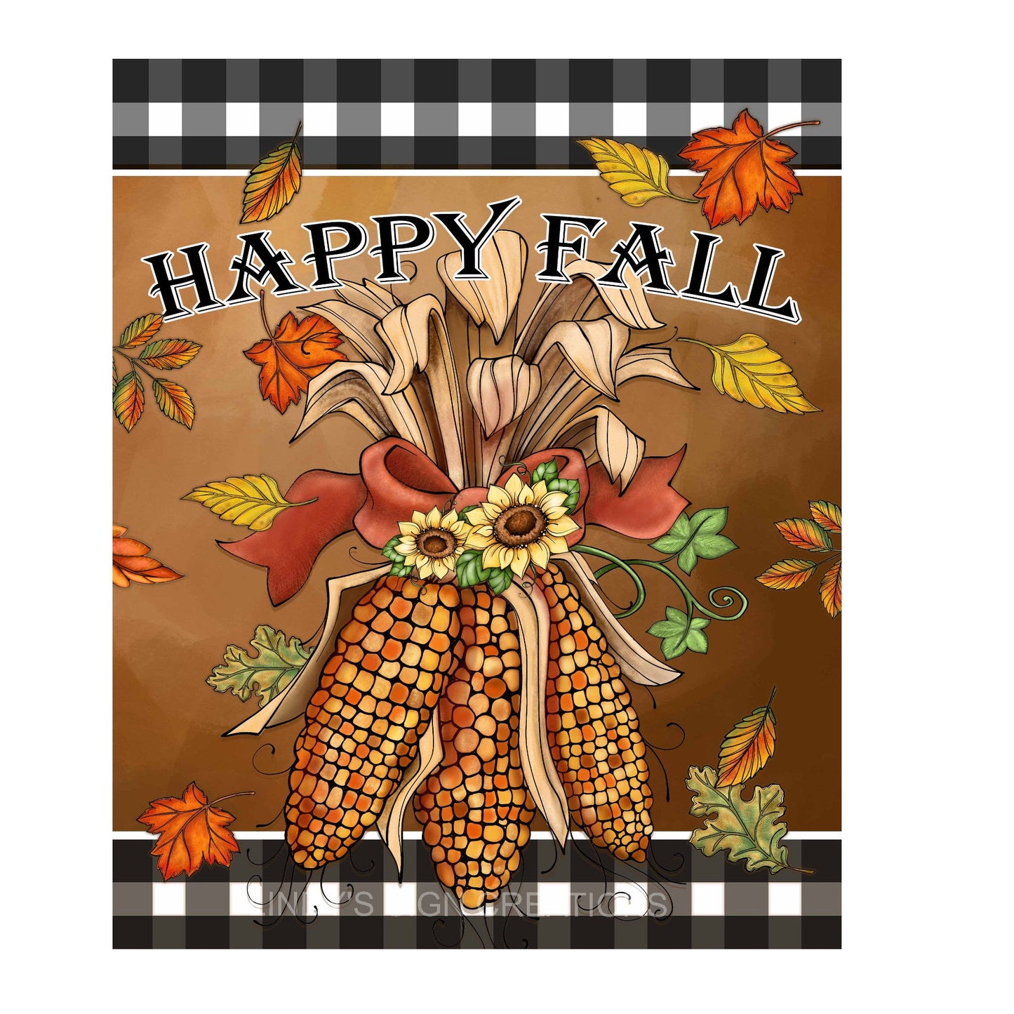 Happy fall wreath sign, metal wreath sign, 8x10 wreath sign, fall door hanging