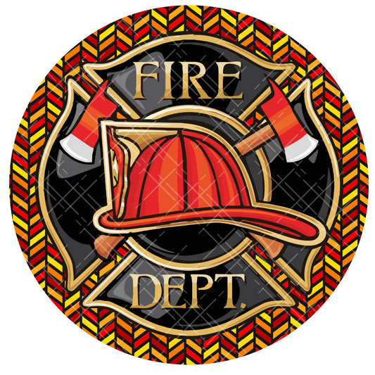 Wreath sign, wreath attachment, firefighter wreath sign, fire department sign, essential worker