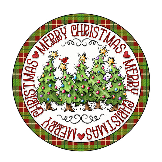 Merry Christmas wreath sign, metal wreath sign, holiday wreath center, Christmas door hanging, round wreath sign