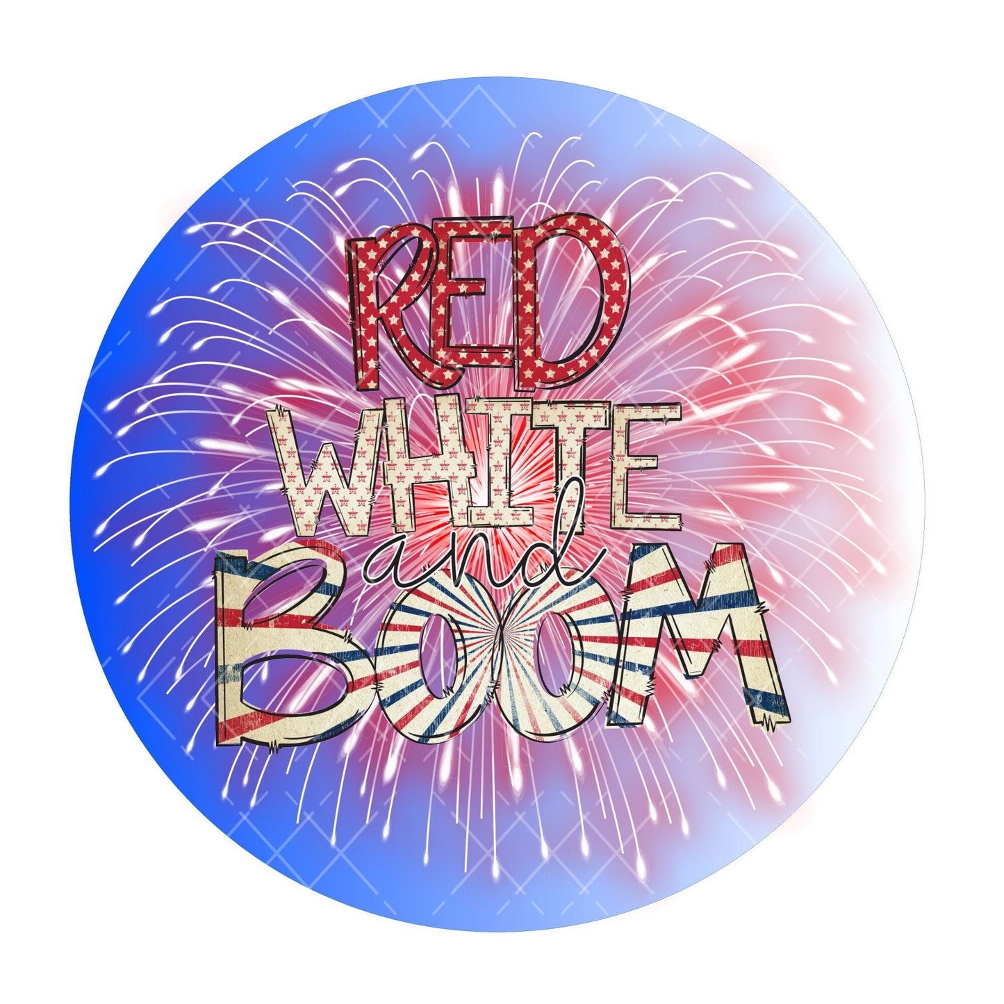 Red white and boom wreath sign, patriotic wreath sign, summer wreath sign, metal wreath sign