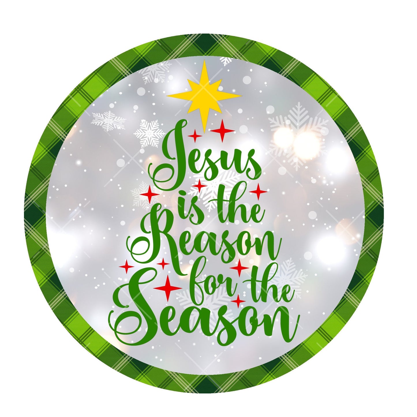 Jesus is the reason for the season wreath sign, metal wreath sign, signs for wreaths, christian home decor sign