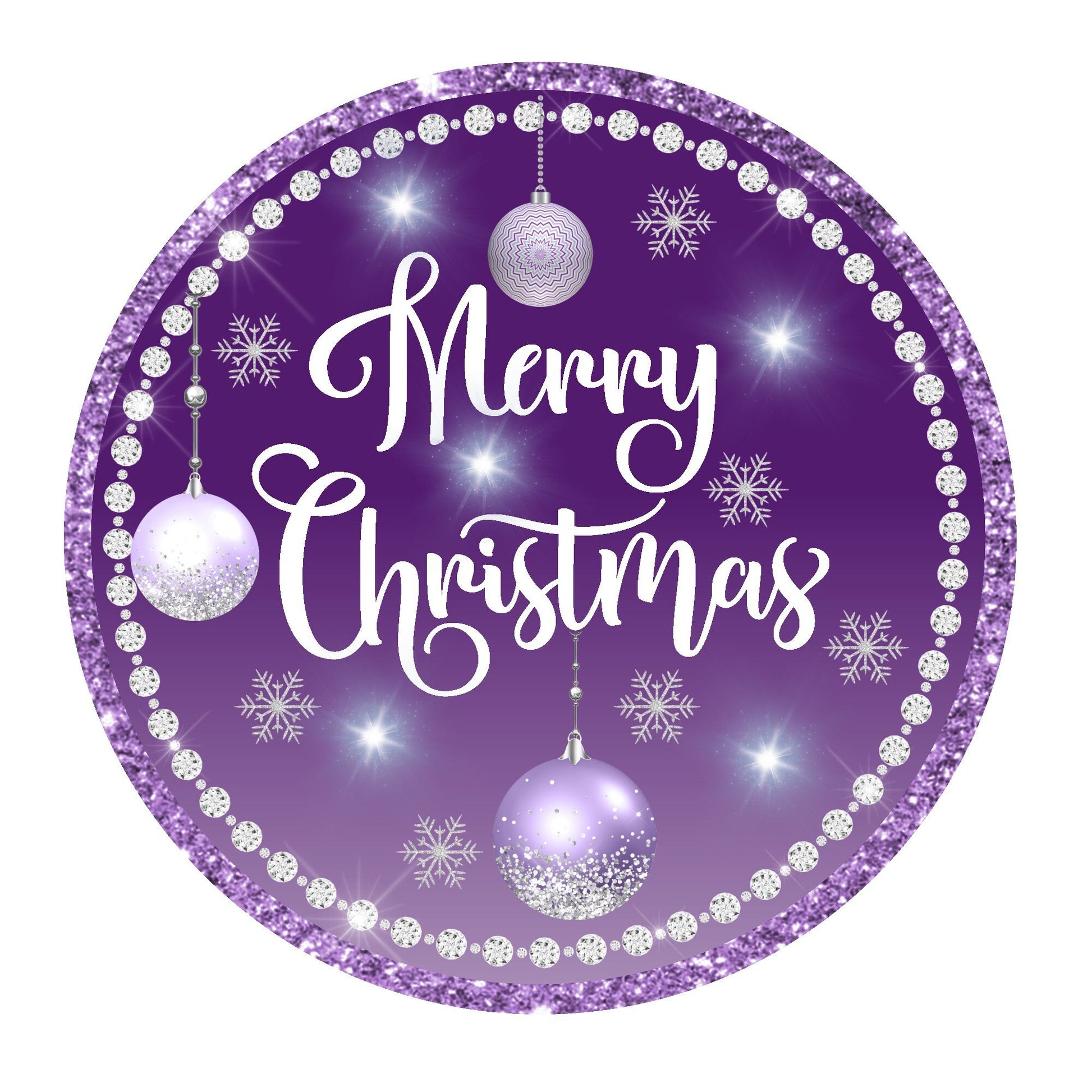 Purple merry christmas wreath sign, metal wreath sign, signs for wreaths, christmas door hanging, lindys sign creations