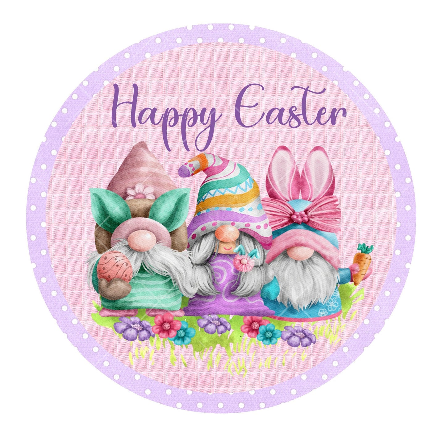 Happy Easter wreath sign, signs for wreaths, metal wreath signs, easter home decor, door hanging, Lindys sign creations