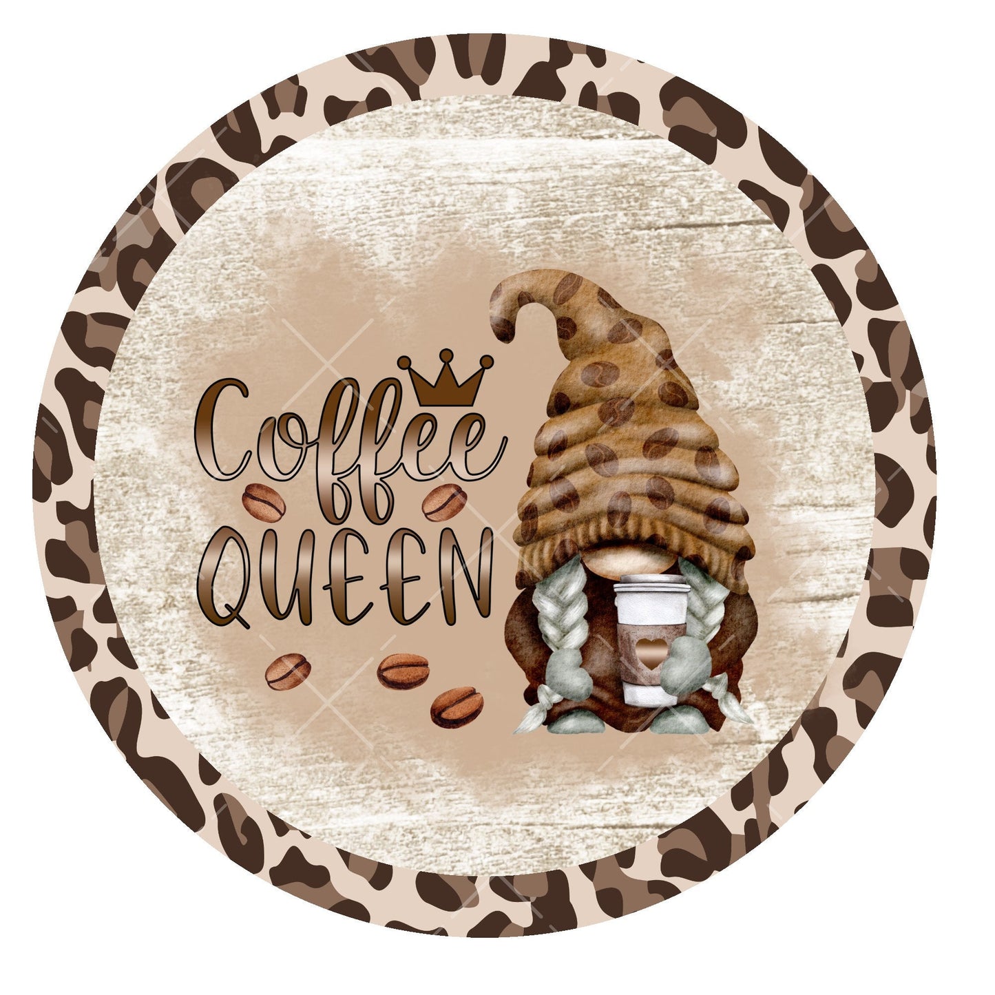 Coffee queen wreath sign, signs for wreaths, metal wreath signs, home decor signs, door hanging, Lindys sign creations