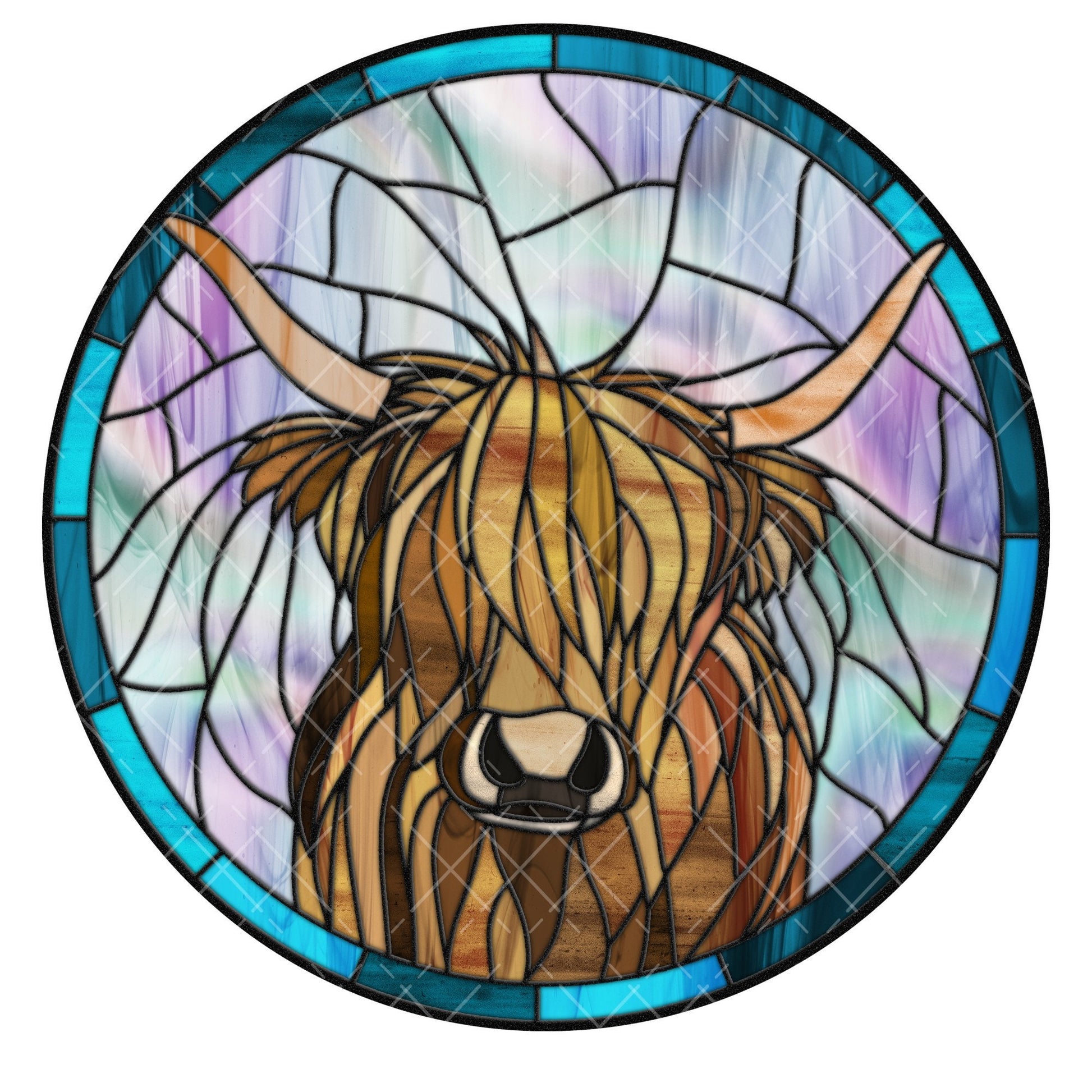 Highland cow wreath sign, sign for wreath, metal wreath sign, round wreath sign, door decor, lindys sign creations