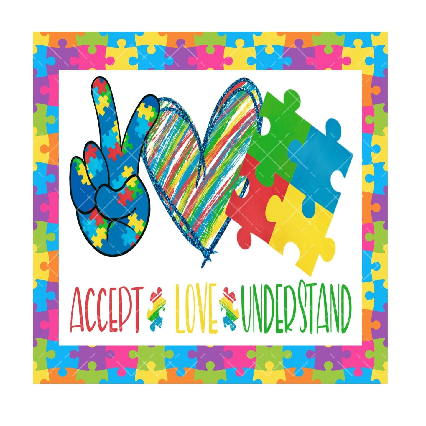 Autism awareness sign, wreath sign, wreath attachment, metal sign, autism