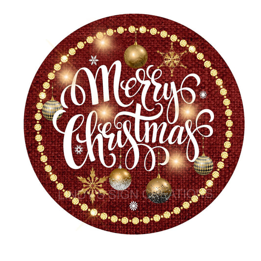 Merry Christmas wreath sign, metal wreath sign, wreath center, round wreath sign