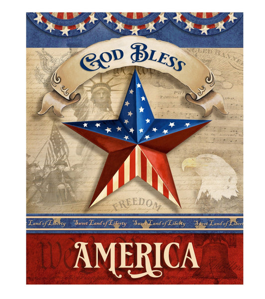 God Bless America wreath sign, 10x8 wreath sign, patriotic sign, metal sign, door hanging