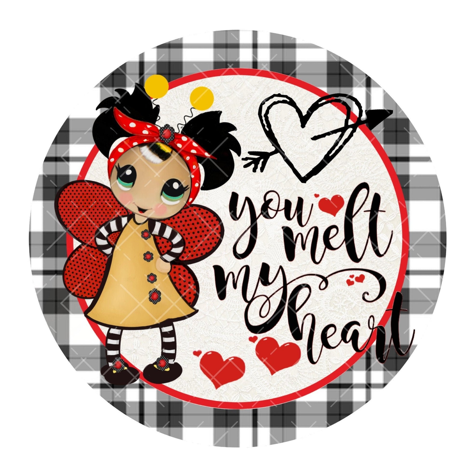 You melt my heart wreath sign, valentine wreath sign, metal wreath sign, sign for wreaths