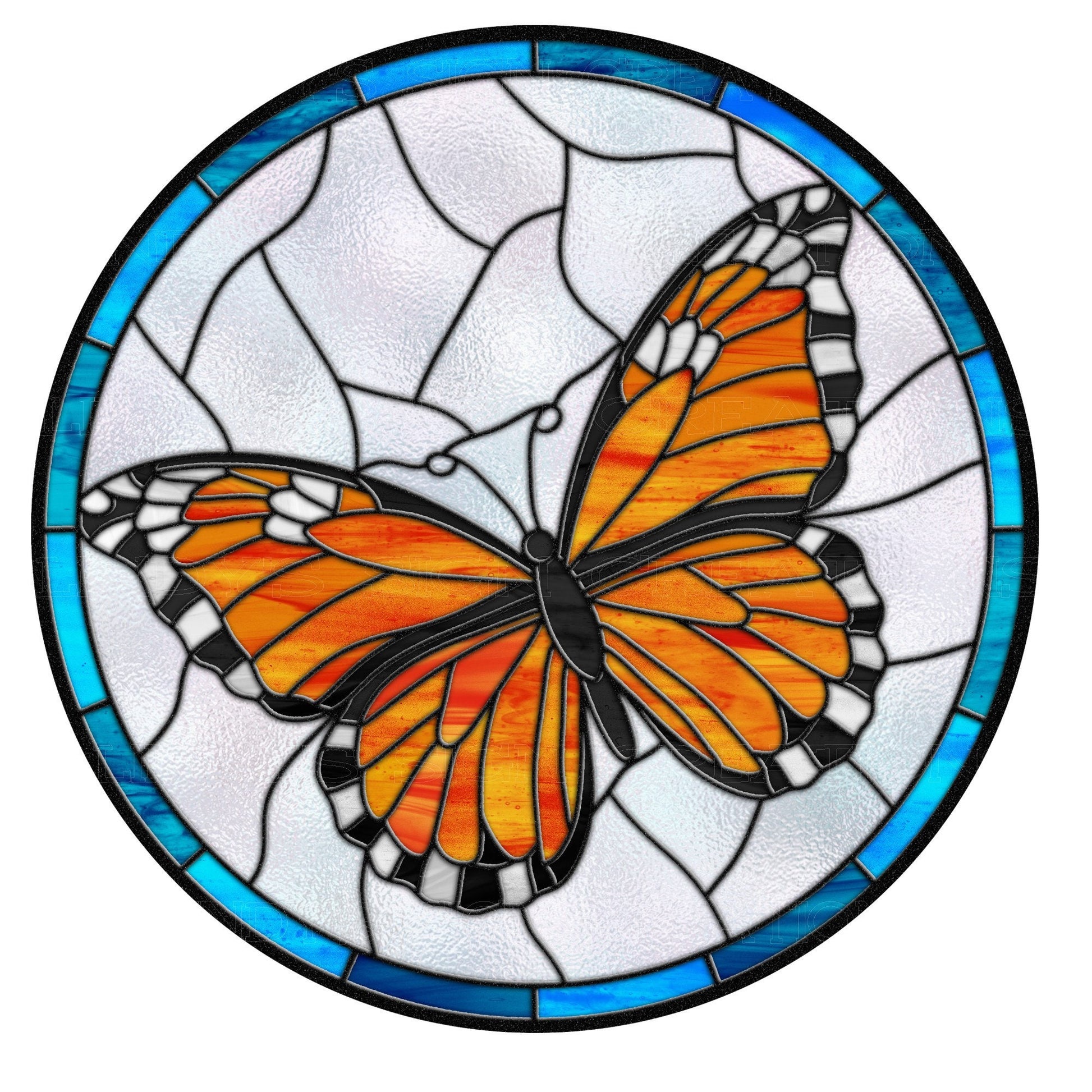 Faux stained glass monarch butterfly wreath sign, metal wreath sign, sign for wreaths, door hanging, lindys sign creations