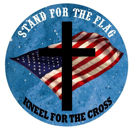 Stand for the flag kneel for the cross wreath sign, wreath attachment, metal sign, patriotic sign