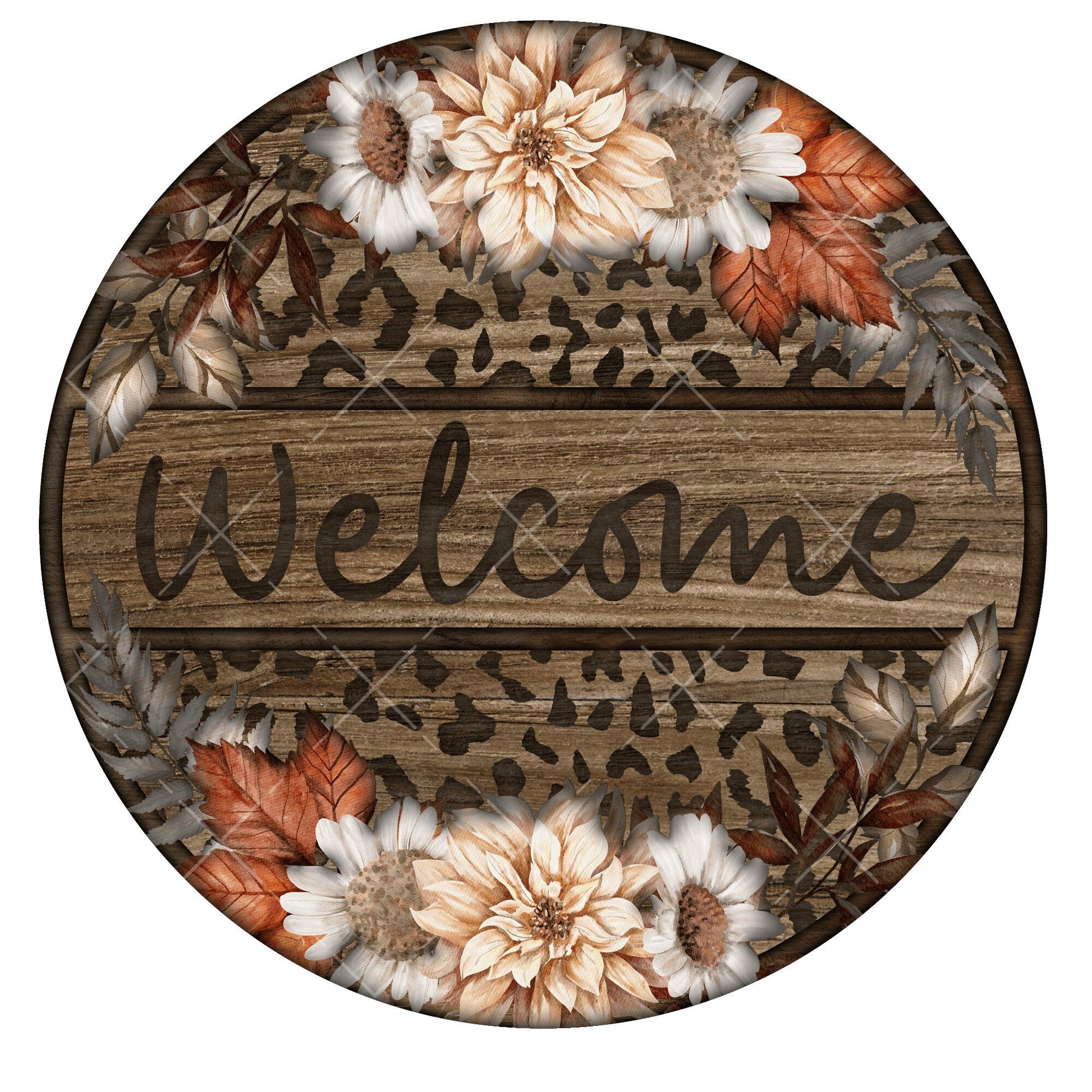 Welcome wreath sign, metal wreath sign, signs for wreaths, round wreath sign, door decor, lindys sign creations