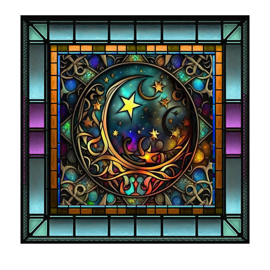 Faux stained glass witchy Halloween wreath sign, metal wreath sign, Lindy’s sign creations, 10x10 wreath sign