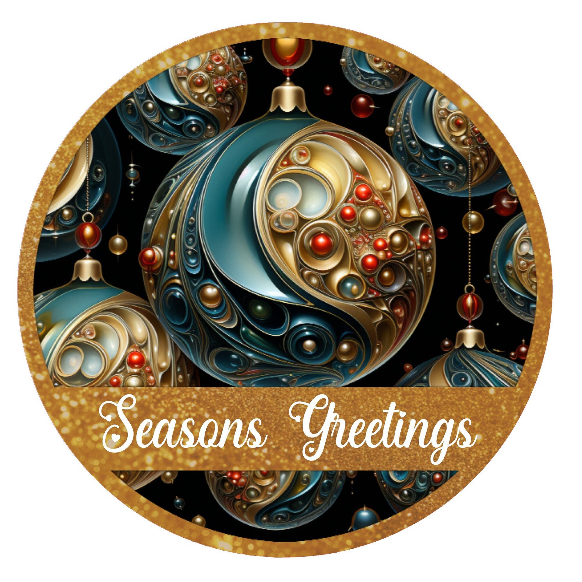 Seasons greetings round holiday wreath sign, metal wreath sign, Christmas signs, door decor, Lindys sign creations